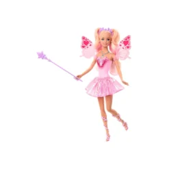 Barbie Color Change Muñeca Hada Rosa de Fantasía con Alas que Cambian de Color