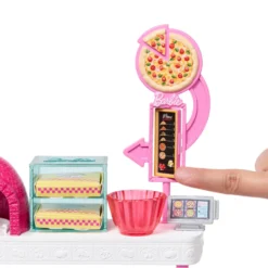 Barbie Conjunto de Juego de Pizzería con Muñeca 25 Accesorios