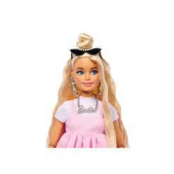 Barbie Muñeca Barbie Deluxe Style Nº 3 con Vestido Barbiecore en Rosa Pastel con Lazo Extragrande y Pelo Rubio
