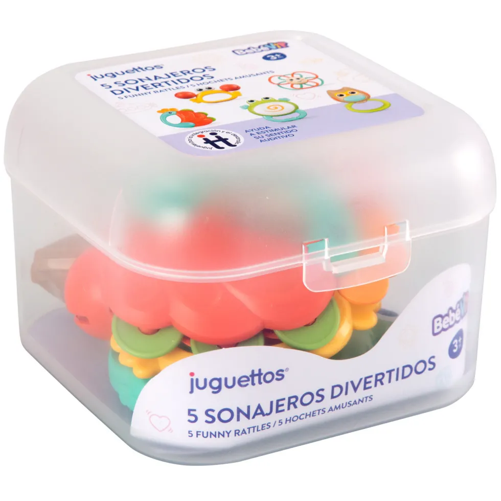Bebé Vip 5 Sonajeros Divertidos