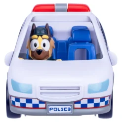 Bluey Coche de Policía con Figura