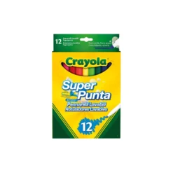 Crayola 12 Rotuladores Súper Punta Lavables