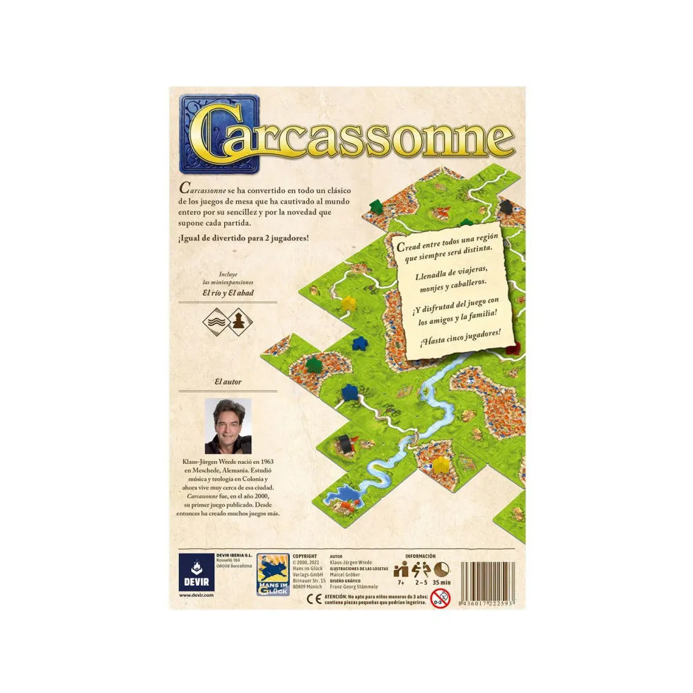 Devir Carcassonne Juego de Mesa