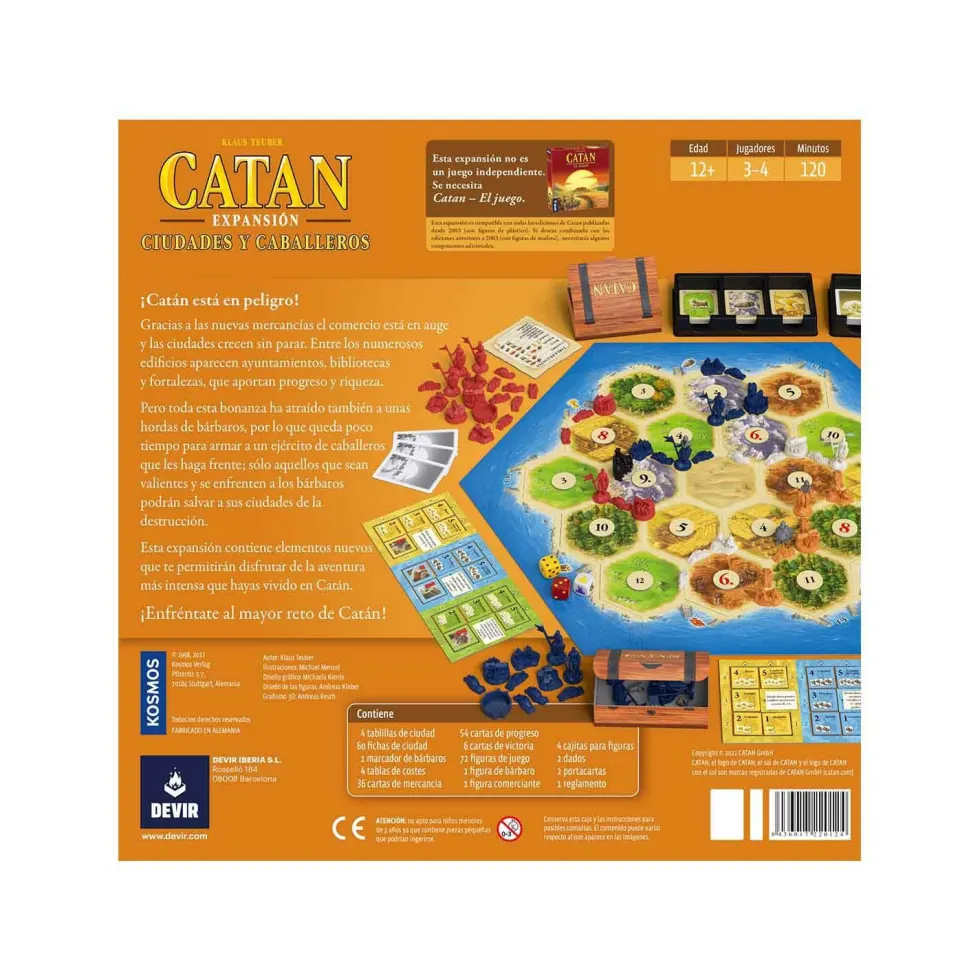 Devir Catan Ciudades y Caballeros Juego de Mesa