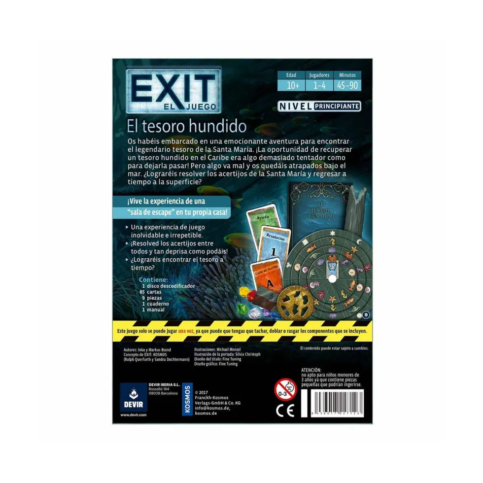 Devir Exit 1 La Cabaña Abandonada Juego de Mesa