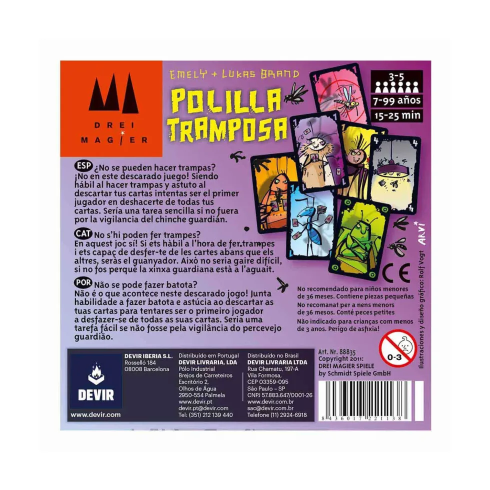 Devir Polilla Tramposa Juego de Mesa