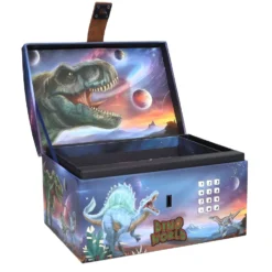 Dino World Cofre del Tesoro con Código Secreto
