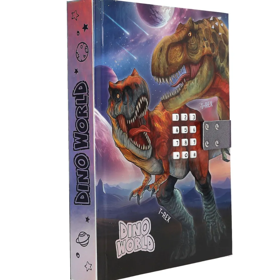 Dino World Diario con Código Secreto y Sonido