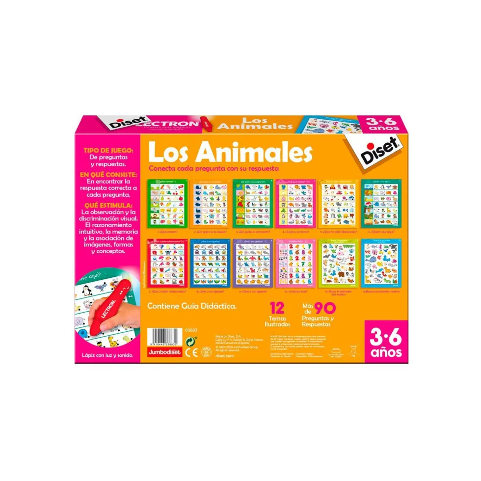 Diset Lectron Lápiz los Animales