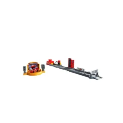 Disney Pixar Cars Conjunto de Juego Pista de Acrobacias y Saltos Copa Pistón y Coche de Juguete de Rayo McQueen