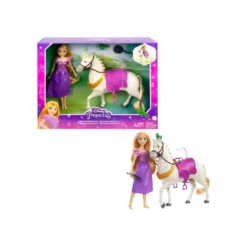 Disney Princess Muñeca Rapunzel y Caballo Máximus