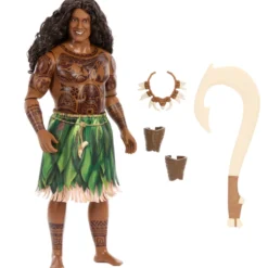 Disney Vaiana Muñeco Maui con Accesorios
