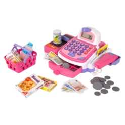 Dulce Hogar Caja Registradora Con Cinta Rosa