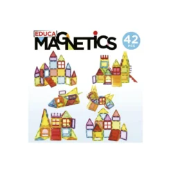 Educa Magnetics Juego Educativo de Construcción 3D 42 Piezas