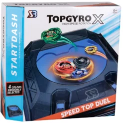 Estadio de Batalla Topgyro X Speed Top Duel con 2 Peonzas y Lanzadores