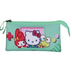 Estuche Portatodo Triple Hello Kitty Videogame