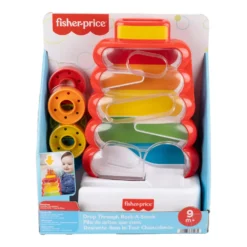 Fisher-Price Pila de Aritos que Caen Juego de Colocar Anillas