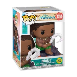 Funko Pop! Disney Vaiana Figura de Vinilo Maui Brilla en la Oscuridad