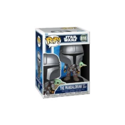 Funko Pop! Star Wars Figura de Vinilo The Mandalorian with Grogu
