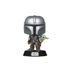 Funko Pop! Star Wars Figura de Vinilo The Mandalorian with Grogu