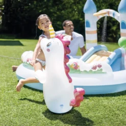 INTEX Centro de Juego de Agua Castillo del Unicornio