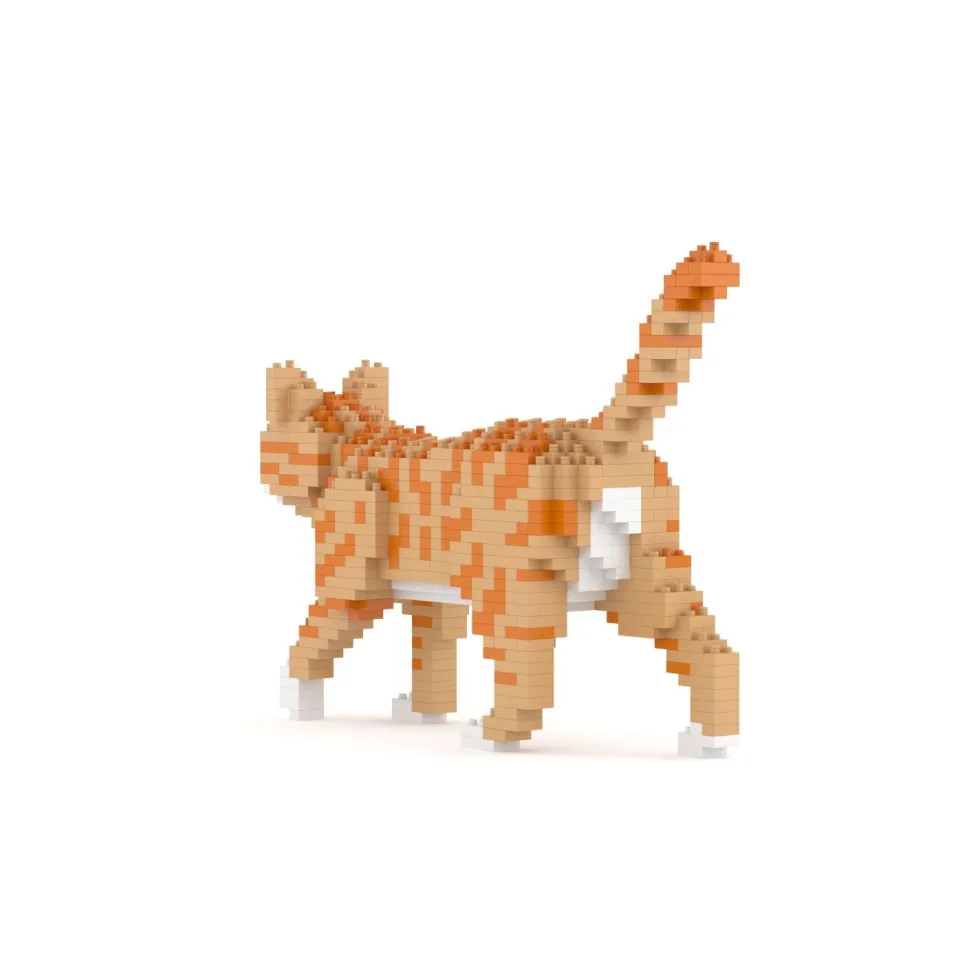 Jecka Orange Tabby Cat Mini 01 S Kit de Bloques de Construcción