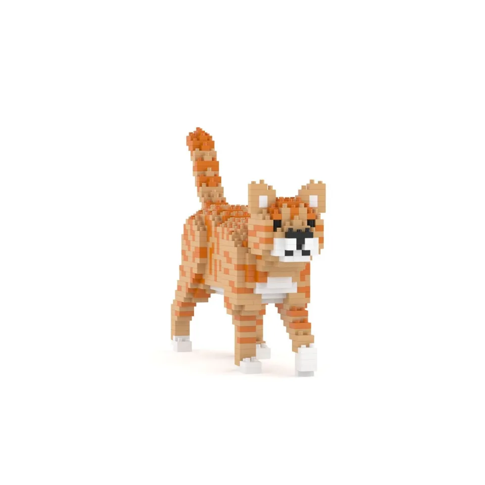 Jecka Orange Tabby Cat Mini 01 S Kit de Bloques de Construcción