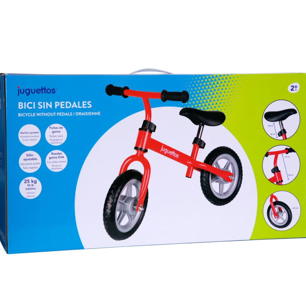 Juguettos Bici sin Pedales Roja