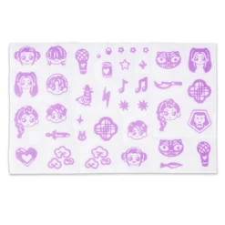 K-Pop Demon Hunters Cool Maker Set de Tatuajes Metaliazados Personalizables