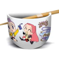 K-Pop Demon Hunters Cuenco de Cerámica con Palillos para Ramen