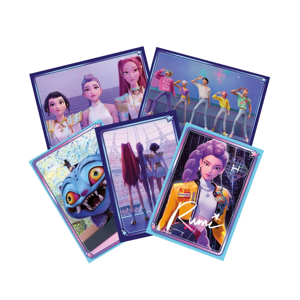 K-Pop Demon Hunters Sobre con 5 Cromos Varios Modelos