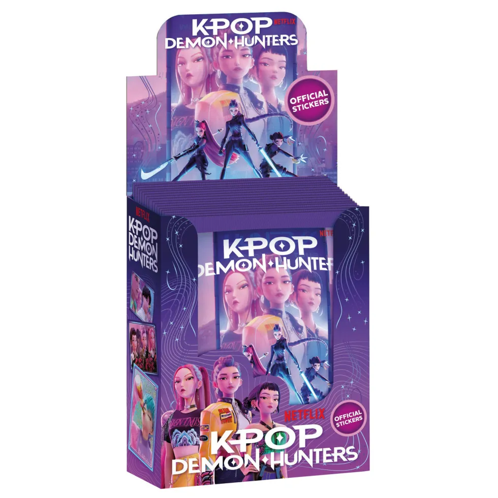 K-Pop Demon Hunters Sobre con 5 Cromos Varios Modelos