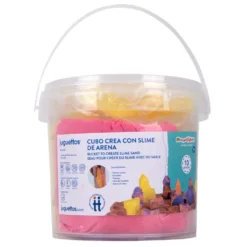 Manualidedos Cubo Crea con Slime de Arena