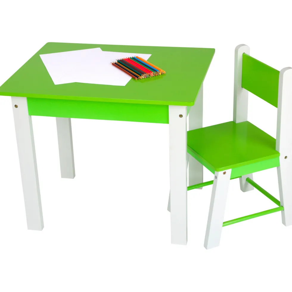 Manualidedos Mesa con Silla de Madera
