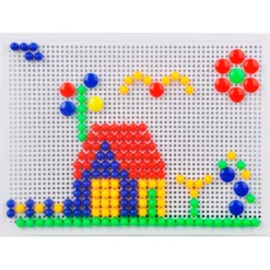 Manualidedos Mosaico con Clavijas