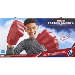 Marvel Capitán América Puños Gamma Destructores Hulk Rojo