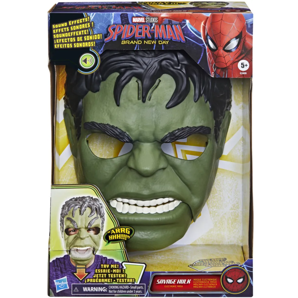 Marvel SPIDER-MAN Hulk Máscara Electrónica Parlante