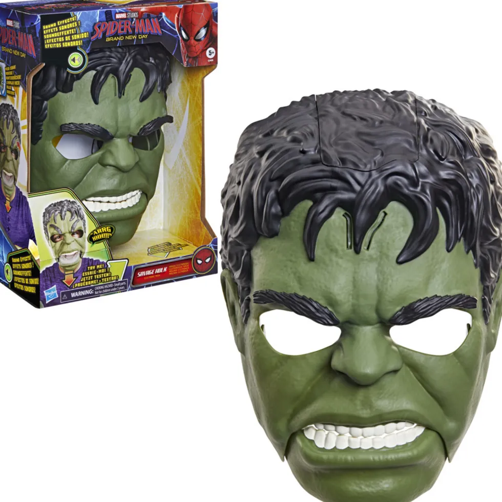 Marvel SPIDER-MAN Hulk Máscara Electrónica Parlante