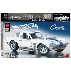 Mattel Brick Shop Hot Wheels Corvette Grand Sport Elite 918 Piezas