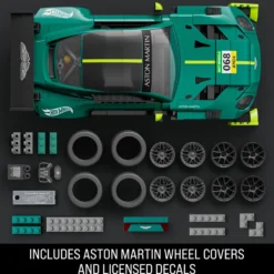 Mattel Brick Shop Hot Wheels Juego de construcción del Aston Martin Vintage GT3 de 2024 793 Piezas