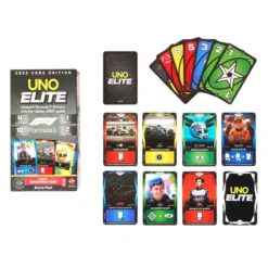 Mattel Games UNO Élite Fórmula 1 Edición Principal 2025 Pack de Iniciación Juego de Cartas