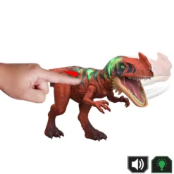 Mattel Jurassic World Survival Figura Dinosaurio Afrovenator Rugido Salvaje con Ataque Devorador y Sonidos