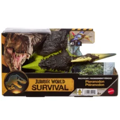 Mattel Jurassic World Survival Figura Dinosaurio Pteranodon Rugido Salvaje con Ataque Devorador y Sonidos