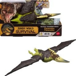 Mattel Jurassic World Survival Figura Dinosaurio Pteranodon Rugido Salvaje con Ataque Devorador y Sonidos
