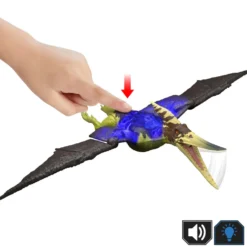 Mattel Jurassic World Survival Figura Dinosaurio Pteranodon Rugido Salvaje con Ataque Devorador y Sonidos