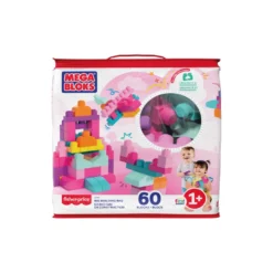 Mega Bloks Bolsa de Construcción 60 Piezas Bolsa Rosa