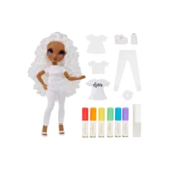 MGA Rainbow High Color & Create Muñeca Ojos Morados