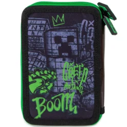 Minecraft Estuche con 2 Cremalleras