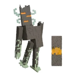 Minecraft Figura de Acción del Crepitante con Luces Interactivas, Sonidos y Accesorio