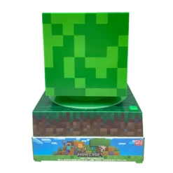Minecraft Lámpara 3D con Despertador y Fecha